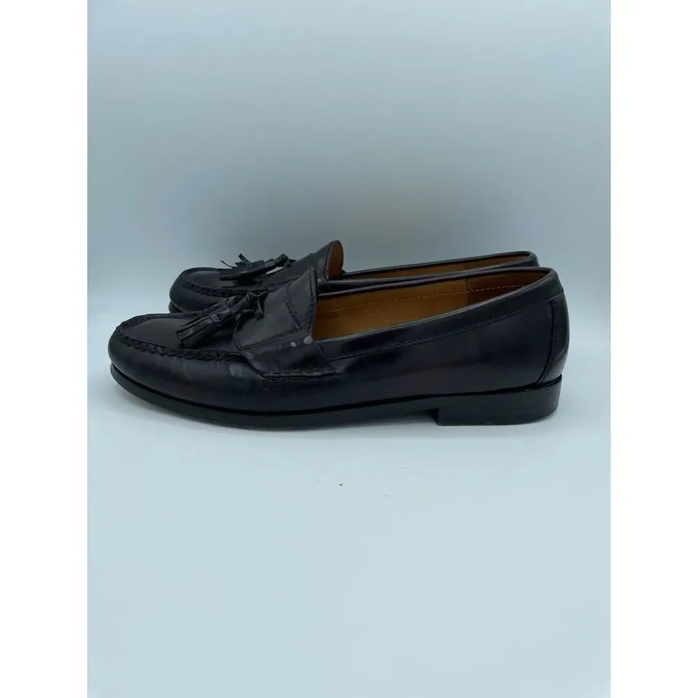 Cole Haan Men's Loafer Size 9 D Kiltie Tassel SlipOn Dress‎ Shoe Cordovan